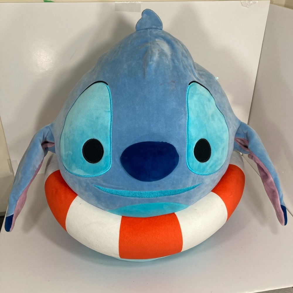 Squishmallows Large 20" Disney Stitch Summer Inner Tube Pool Stitch Plush